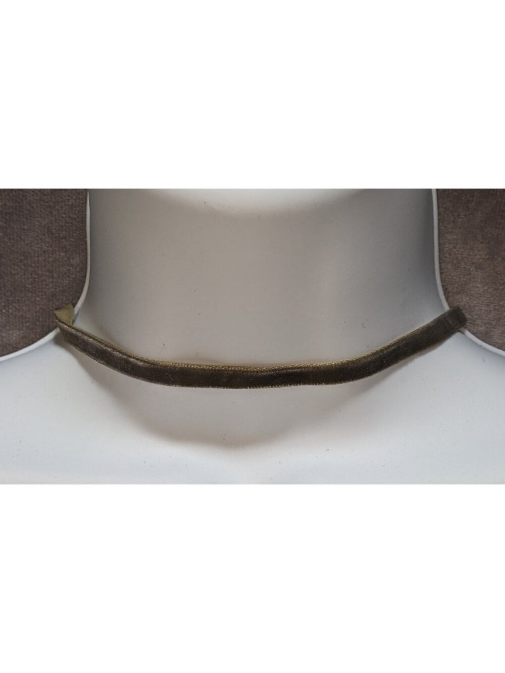 90s Grey Velvet Choker Necklace Grunge Y2K Minimalist Soft Goth Retro Jewelry